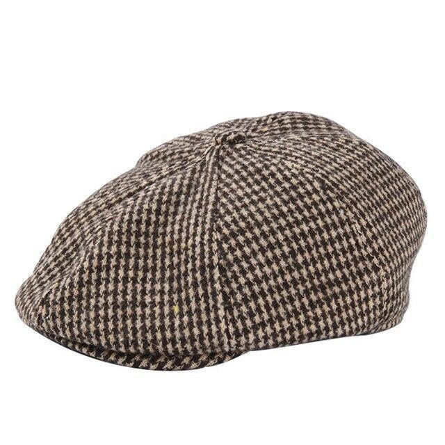 Casquette Gavroche à Pied-de-Poule - Marronier 1
