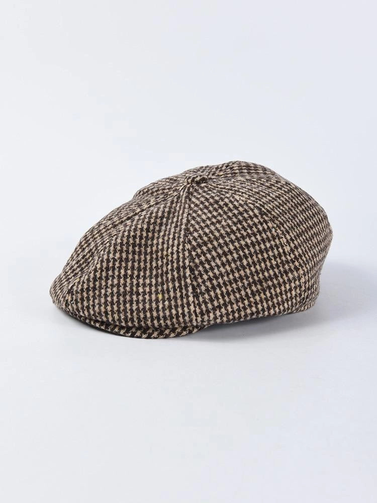 Casquette Gavroche à Pied-de-Poule - Marronier 2