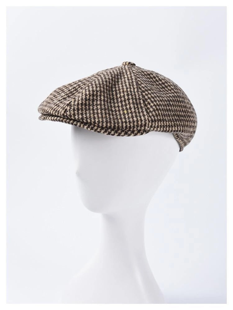Casquette Gavroche à Pied-de-Poule - Marronier 3