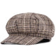 Casquette Gavroche en Coton à Carreaux - Dalston