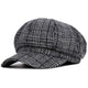 Casquette Gavroche en Coton à Carreaux - Grisford
