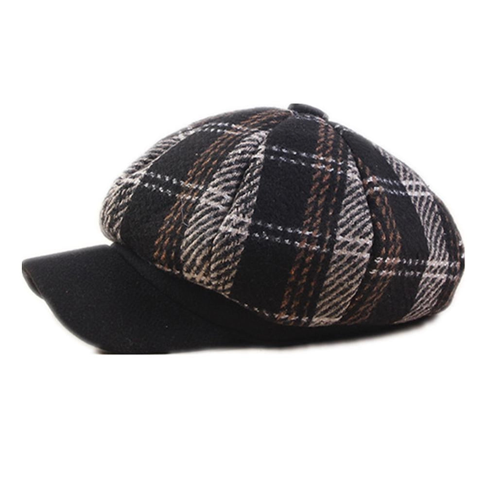 Casquette Gavroche en Coton à Carreaux - Nightcheck 1