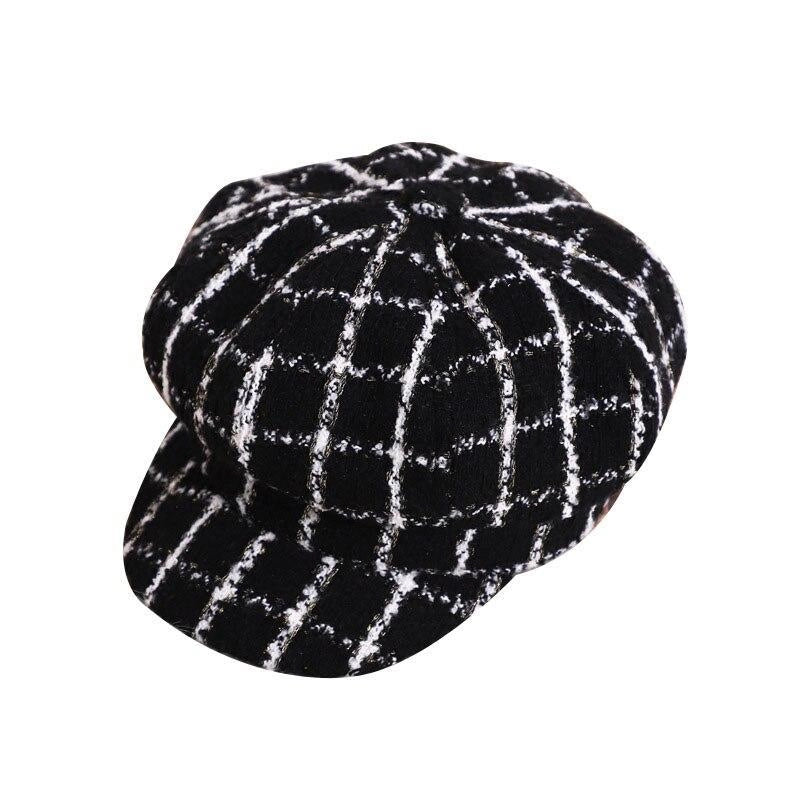 Casquette Gavroche en Coton à Carreaux - Quadrille 1