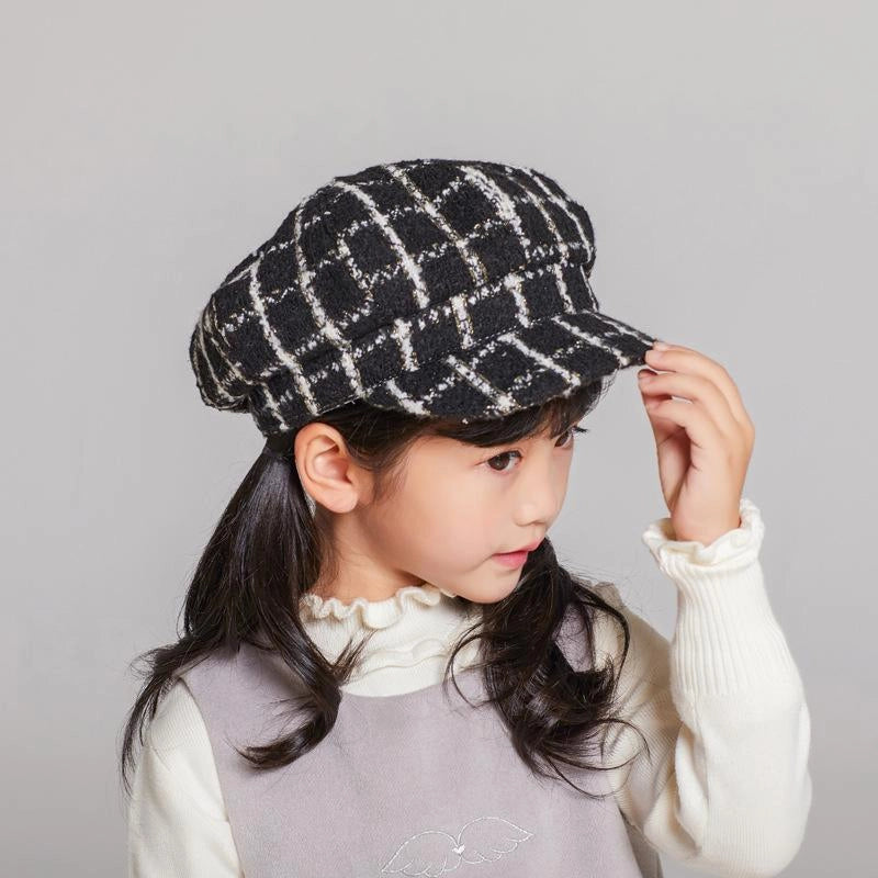 Casquette Gavroche en Coton à Carreaux - Quadrille 2