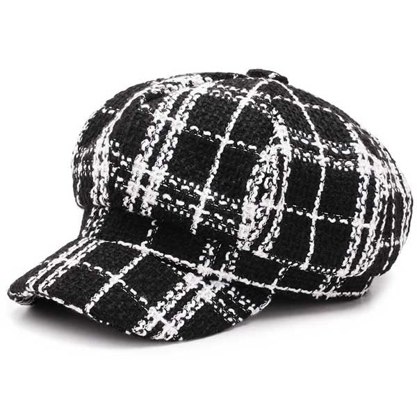 Casquette Gavroche en Coton à Carreaux - Rookshade 1