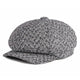 Casquette Gavroche en Coton à Chevrons - Bakerstreet