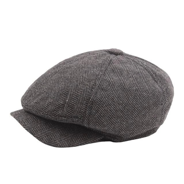 Casquette Gavroche en Coton à Chevrons - Faubourg 1