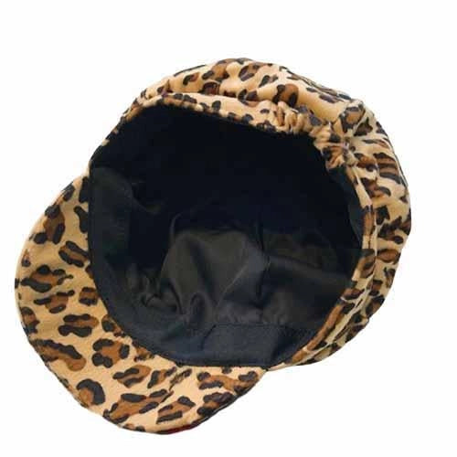 Casquette Gavroche en Coton à Léopard - Savane 2