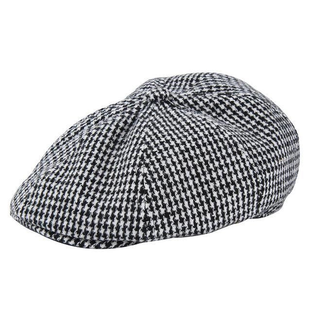 Casquette Gavroche en Coton à Pied-de-Poule - Pepita 1