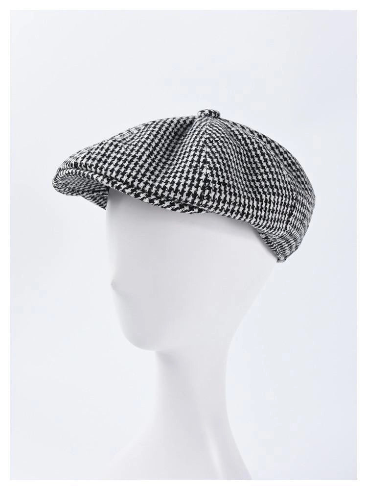 Casquette Gavroche en Coton à Pied-de-Poule - Pepita 2