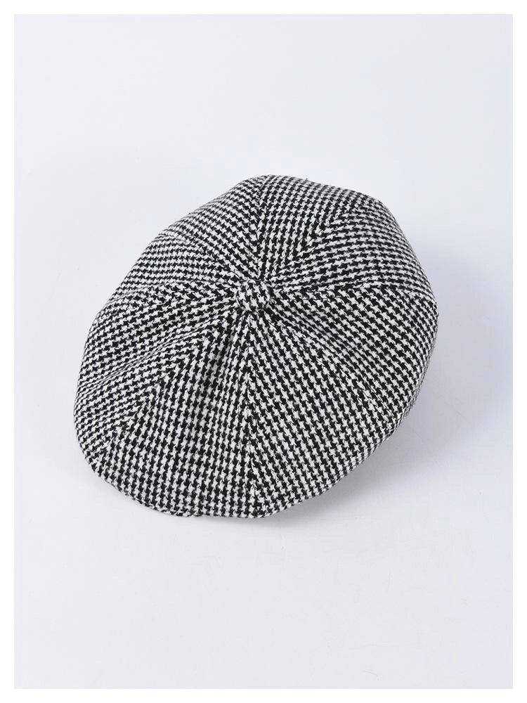 Casquette Gavroche en Coton à Pied-de-Poule - Pepita 4
