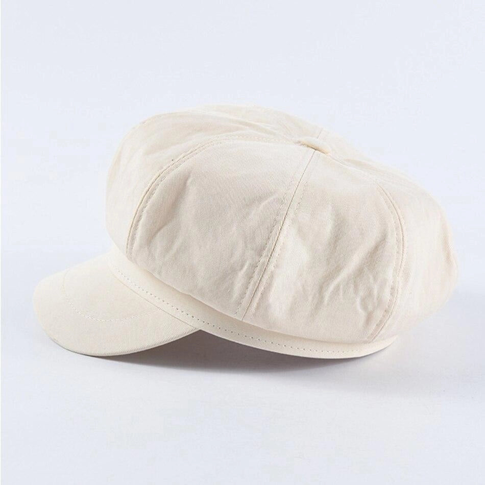 Casquette Gavroche en Coton Beige - Auréline 2