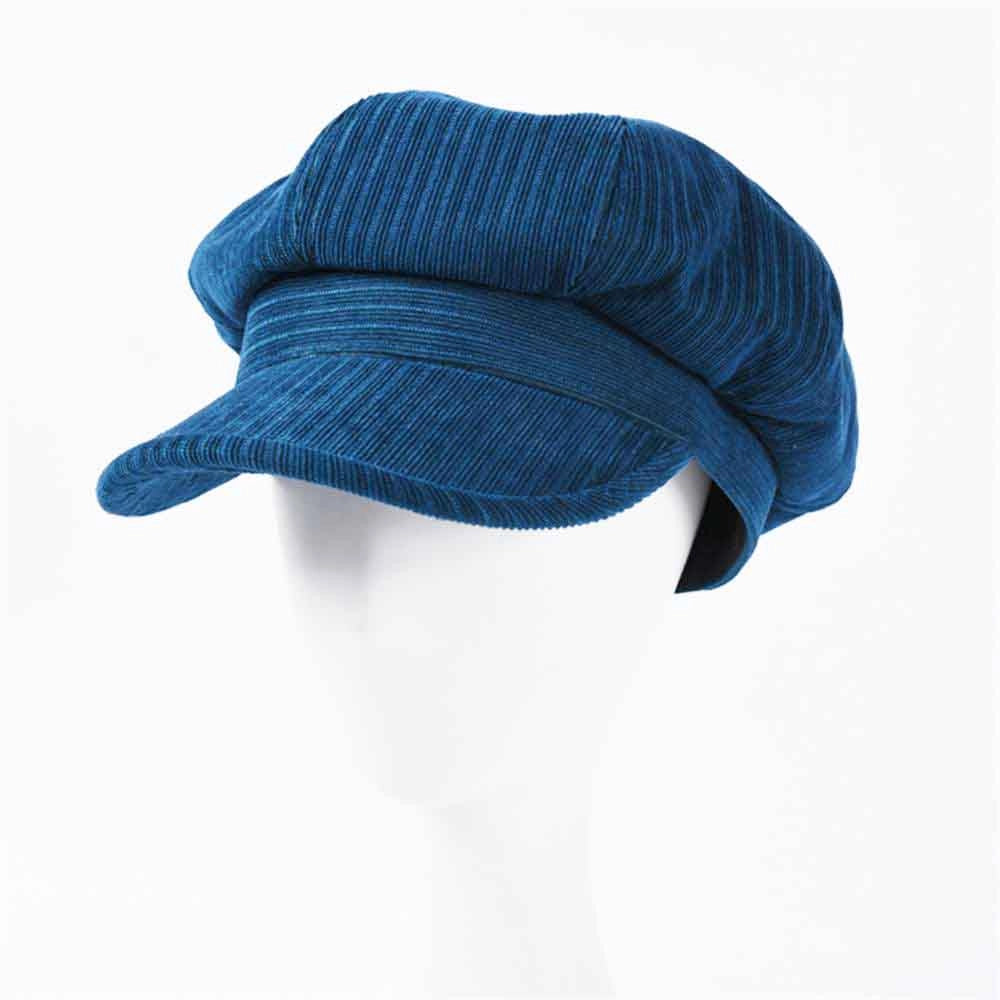 Casquette Gavroche en Coton Bleu - Indigelle 3