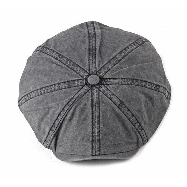 Casquette Gavroche en Coton Délavé - Ardoise 2