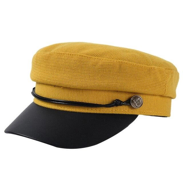 Casquette Gavroche en Coton Marin - Moutardor 1