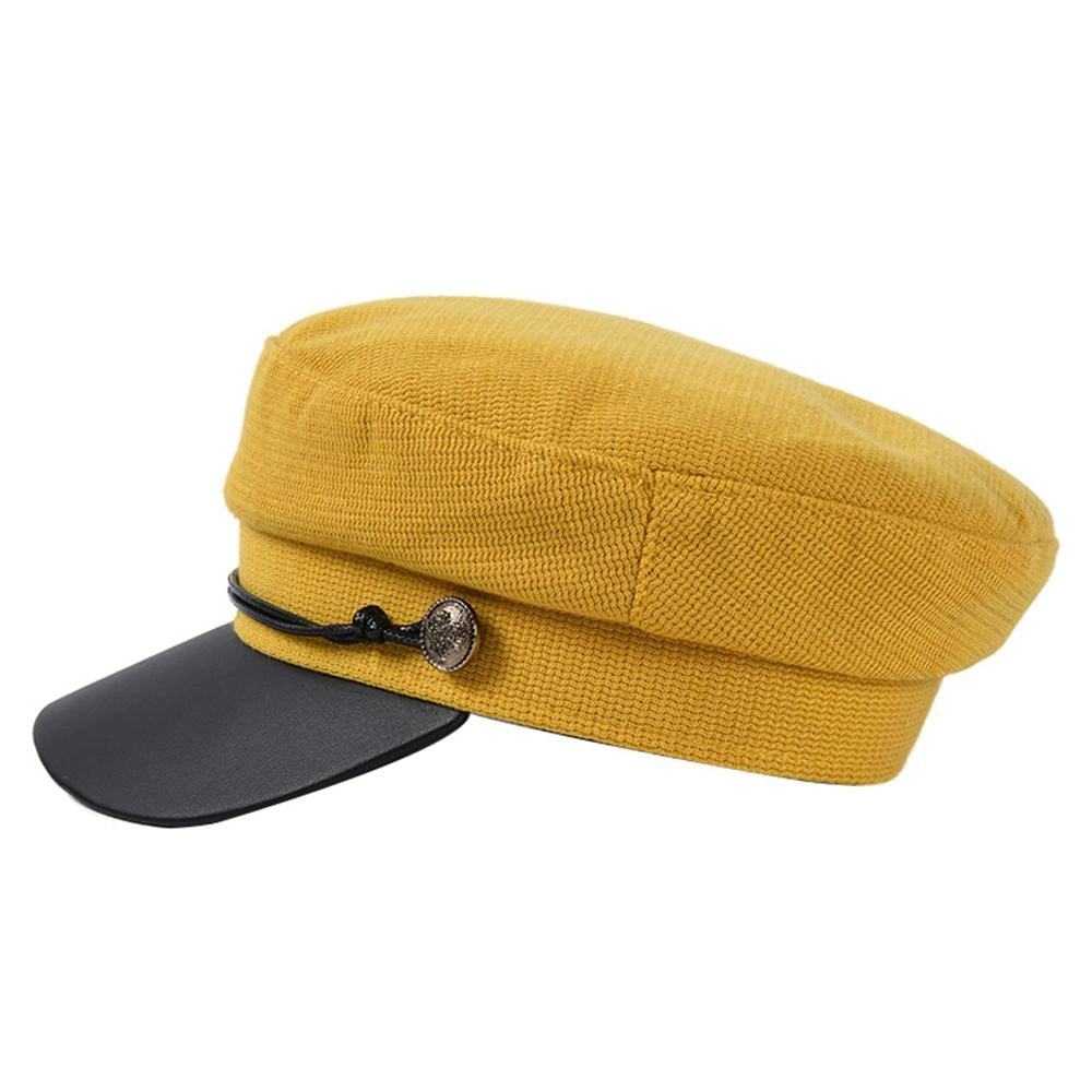 Casquette Gavroche en Coton Marin - Moutardor 2
