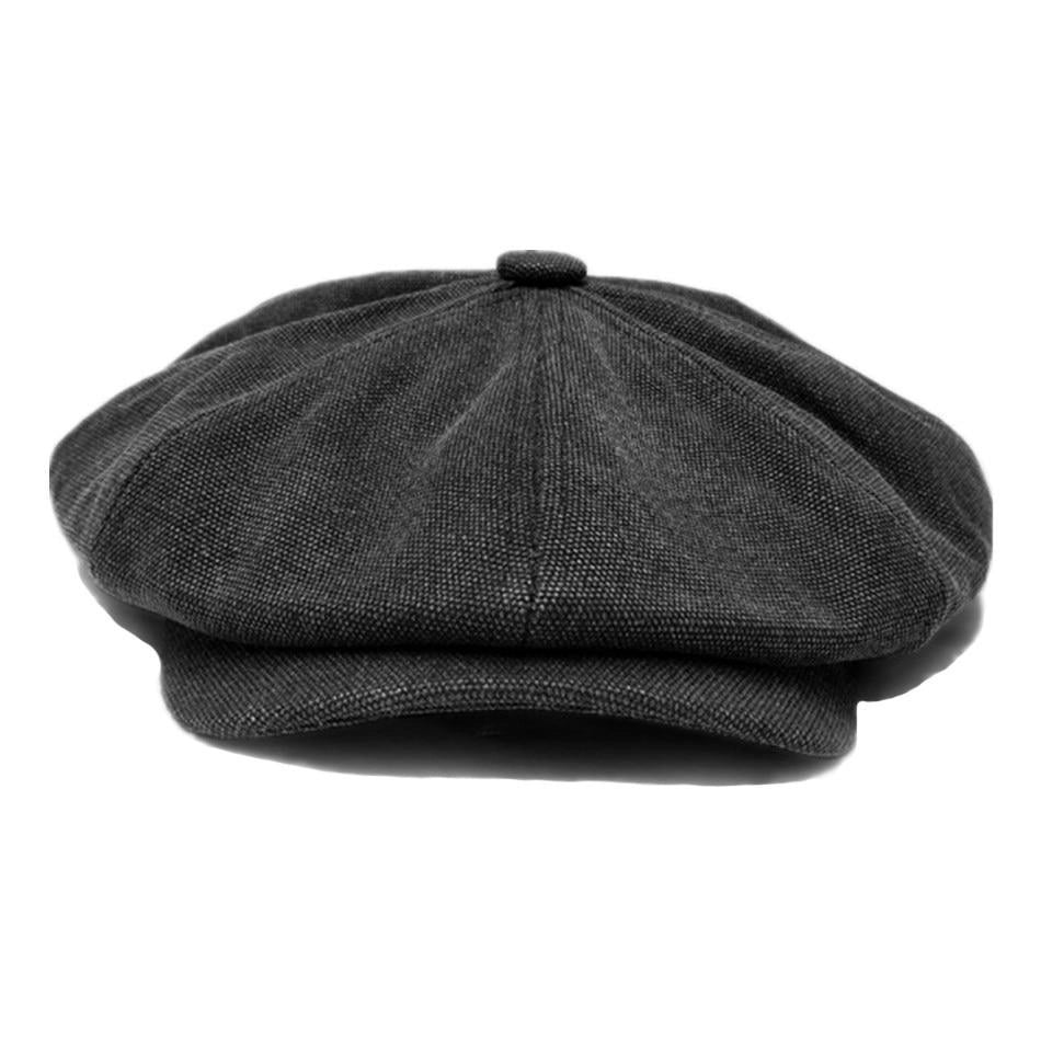 Casquette Gavroche en Coton Noir - Blackthorn 1
