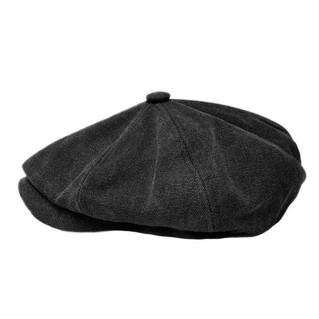 Casquette Gavroche en Coton Noir - Blackthorn 2