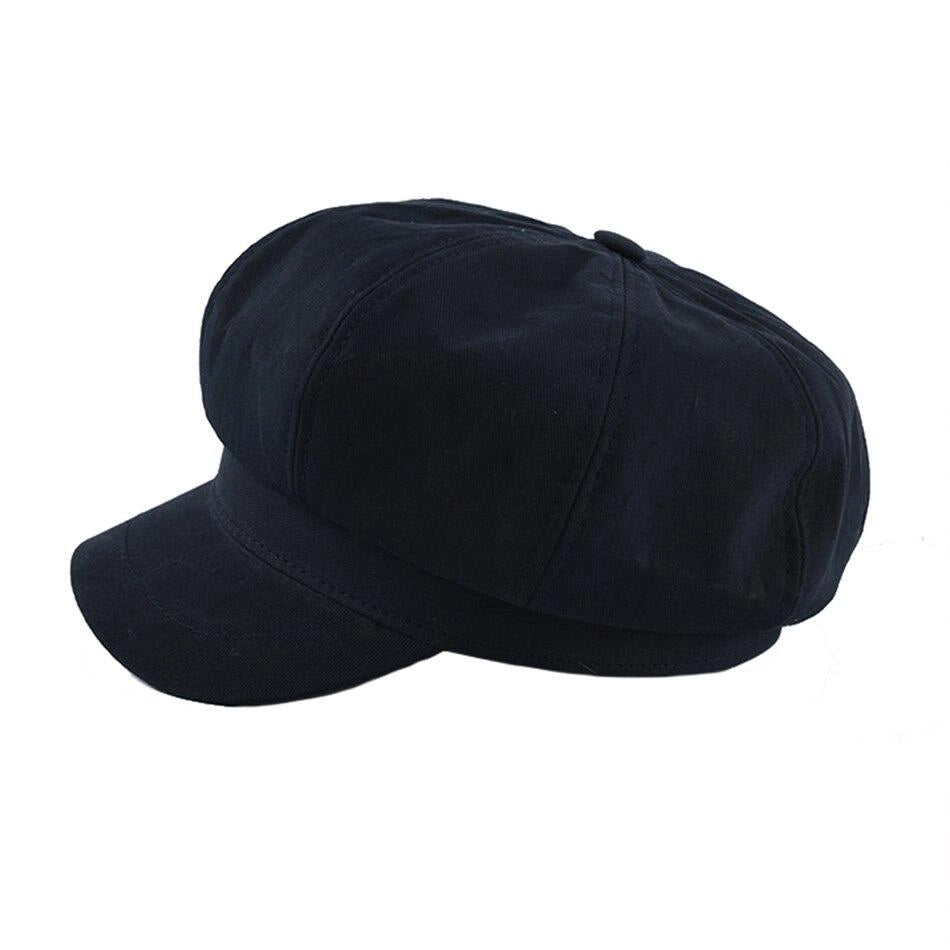 Casquette Gavroche en Coton Noir - Éboulis 2