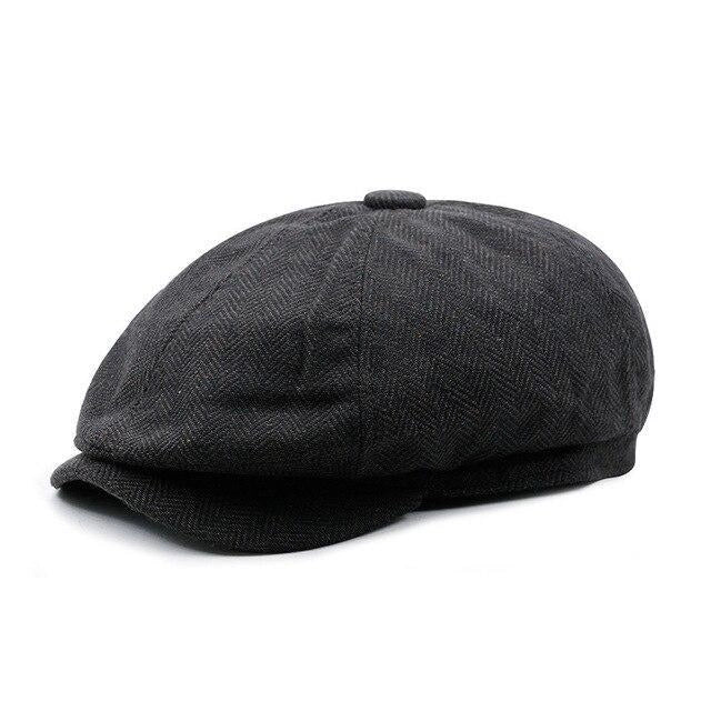 Casquette Gavroche en Coton Noir - Gotham 1