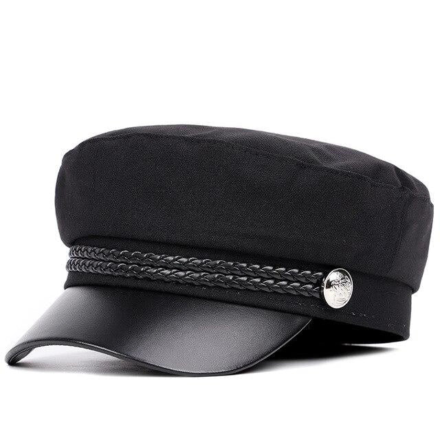 Casquette Gavroche en Coton Noir - Noxelle 1