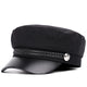 Casquette Gavroche en Coton Noir - Noxelle