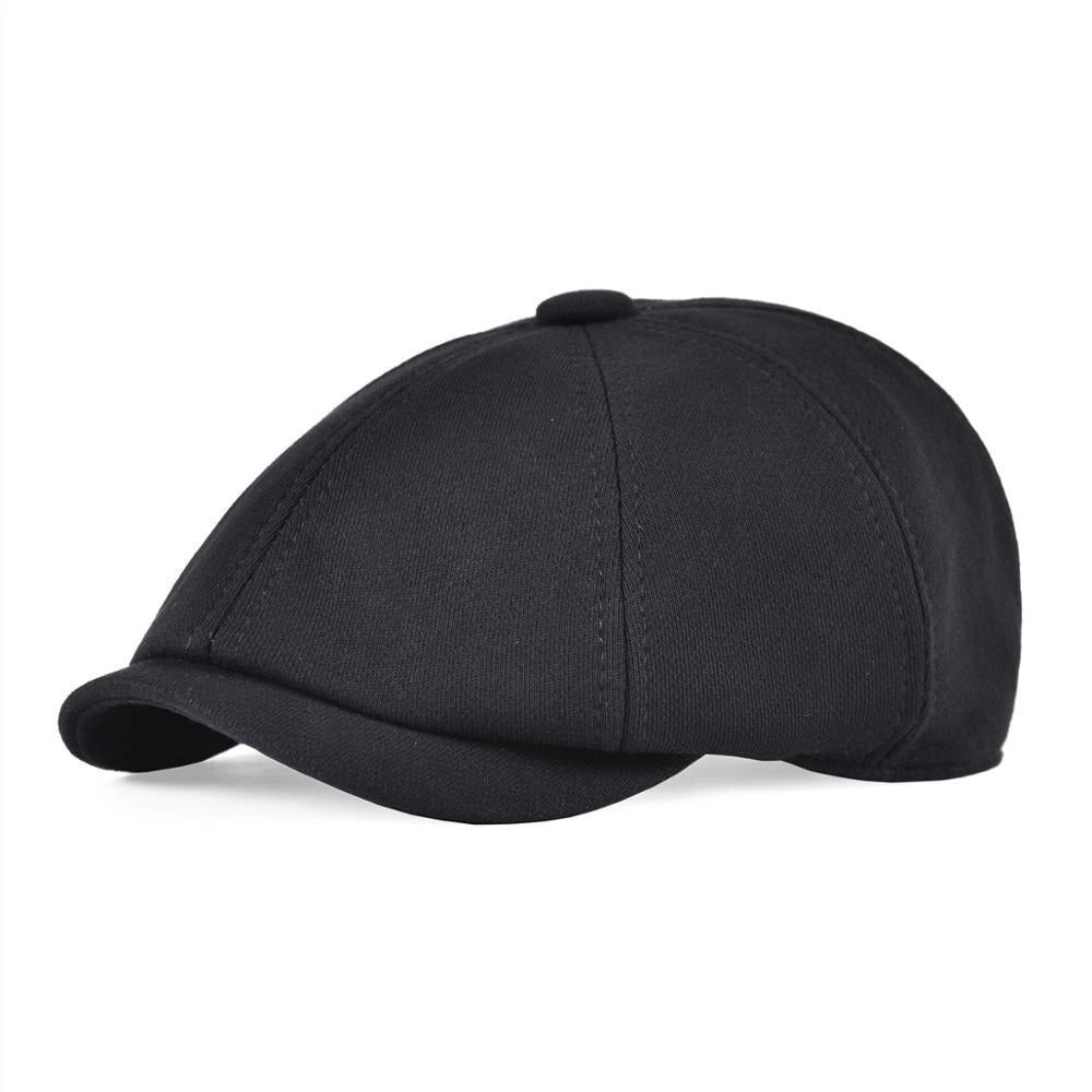 Casquette Gavroche en Coton Noir - Sélénien 1