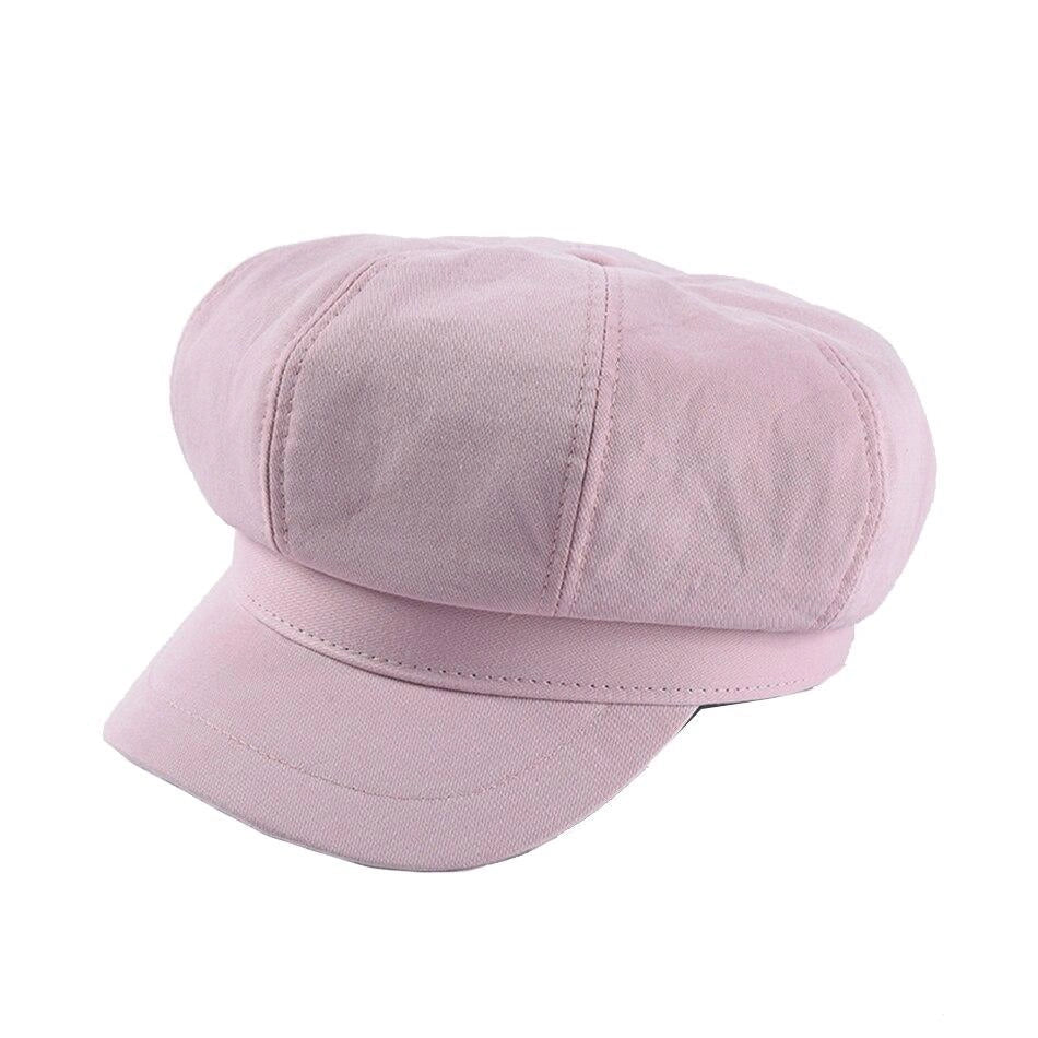 Casquette Gavroche en Coton Rose - Rosélune 1