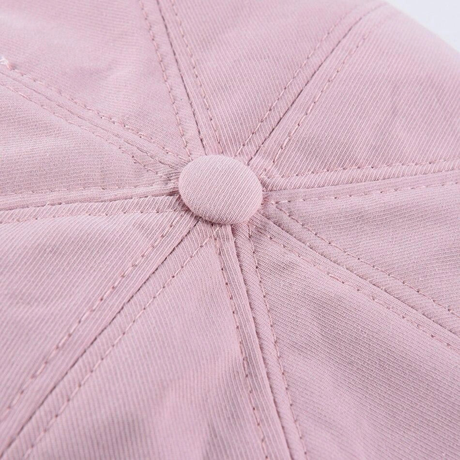 Casquette Gavroche en Coton Rose - Rosélune 5