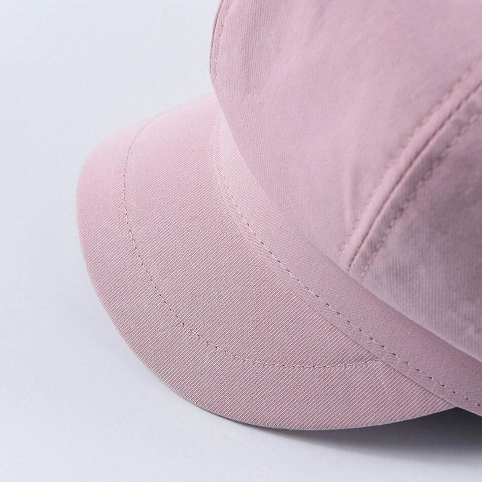 Casquette Gavroche en Coton Rose - Rosélune 6