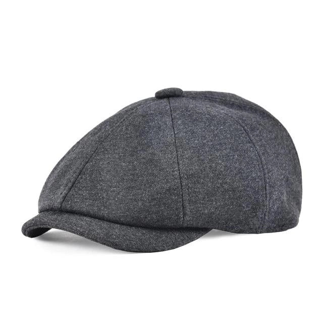Casquette Gavroche en Coton - Schiste 1