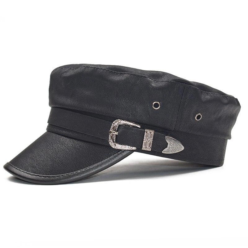 Casquette Gavroche en Cuir - Capitaine 2