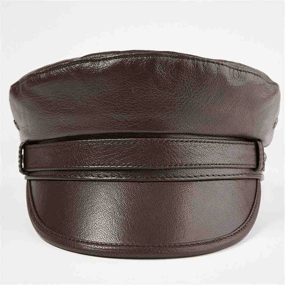 Casquette Gavroche en Cuir Marin - Cuirambré 3