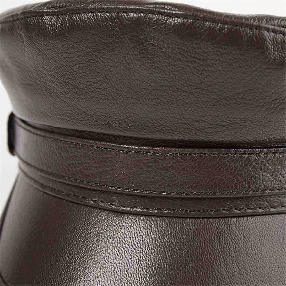 Casquette Gavroche en Cuir Marin - Cuirambré 5