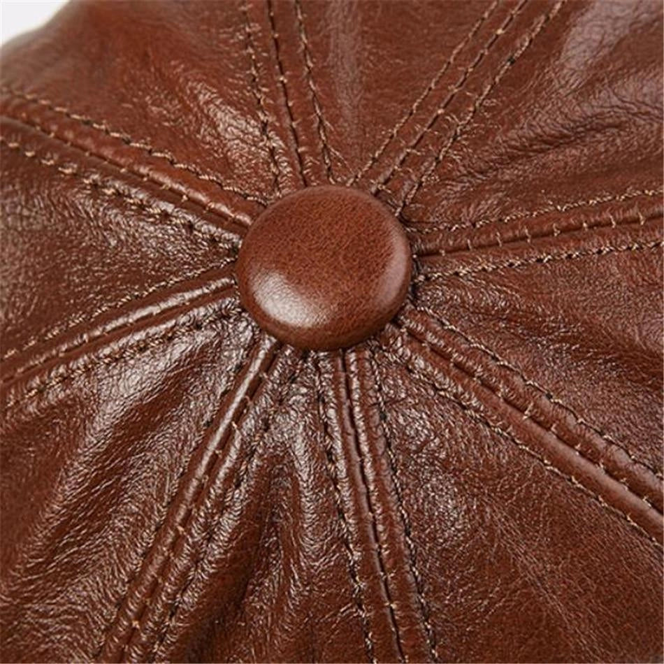 Casquette Gavroche en Cuir - Maroquinier 2