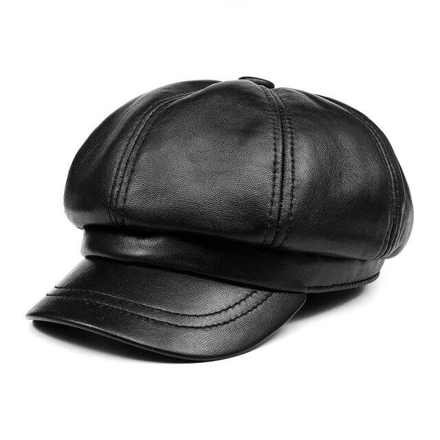 Casquette Gavroche en Cuir - Ombreuse 1