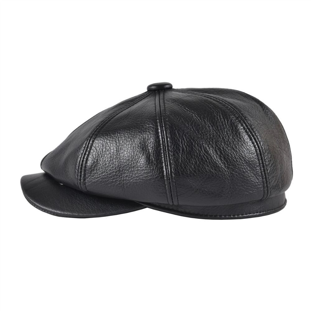 Casquette Gavroche en Cuir - Sépulcral 2