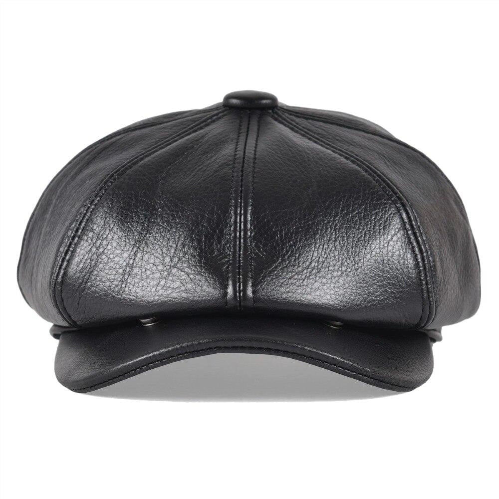 Casquette Gavroche en Cuir - Sépulcral 3