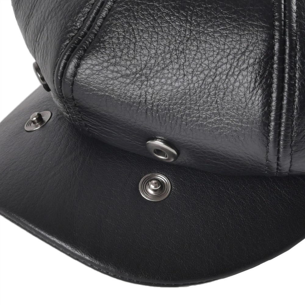 Casquette Gavroche en Cuir - Sépulcral 4