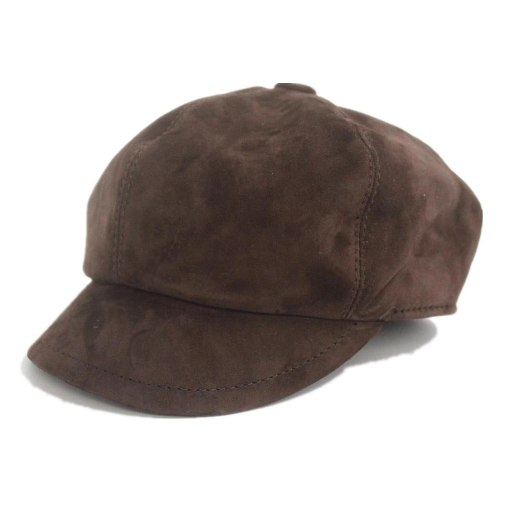 Casquette Gavroche en Cuir Suédé - Bootlegger 1