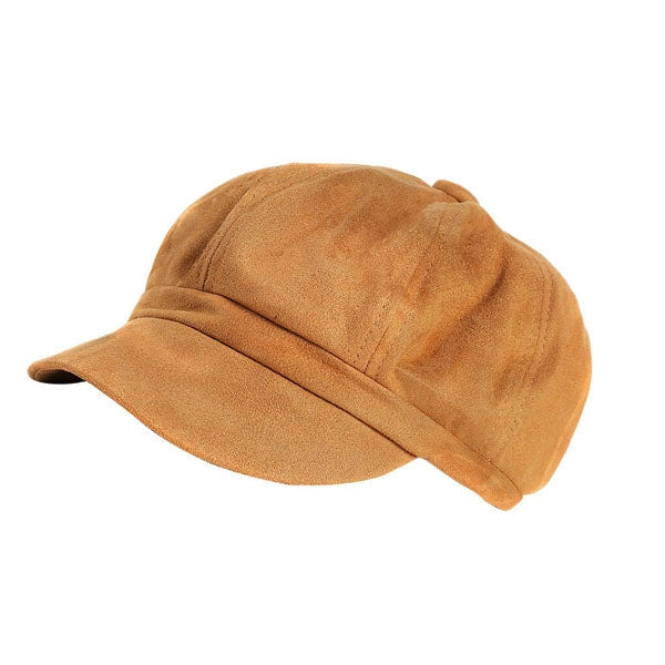 Casquette Gavroche en Daim Camel - Caravansérail 1