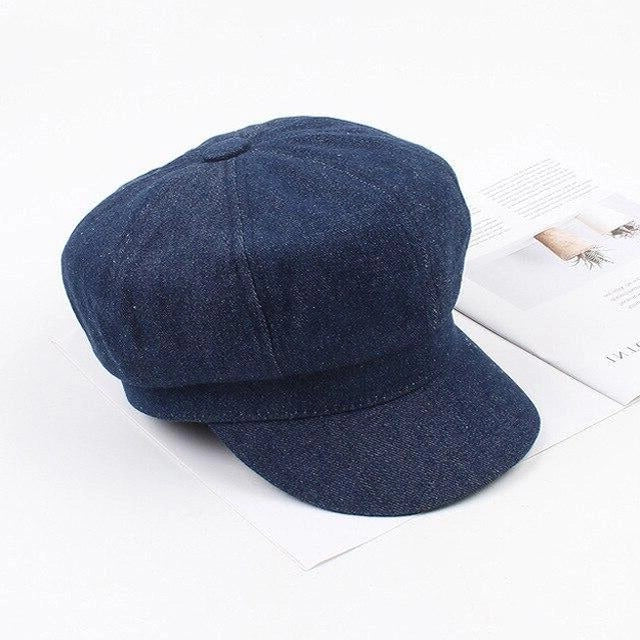 Casquette Gavroche en Denim - Indigo 2