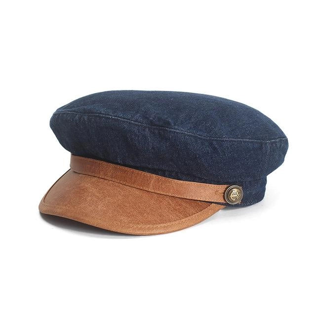 Casquette Gavroche en Denim - Indigoport 1