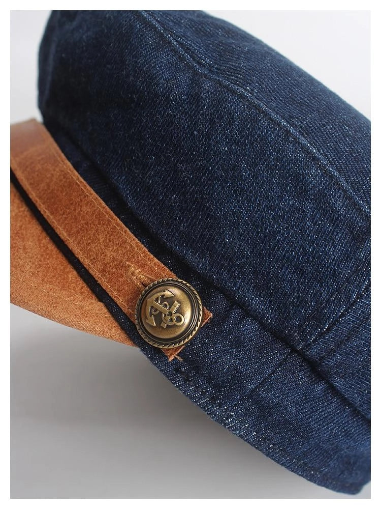 Casquette Gavroche en Denim - Indigoport 6