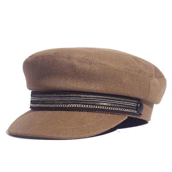 Casquette Gavroche en Denim Marin - Caravanière 1