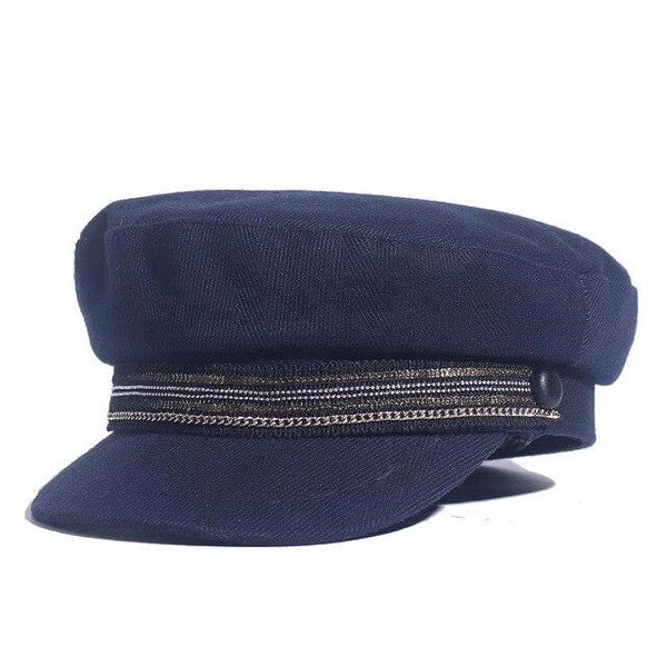 Casquette Gavroche en Denim Marin - Havreline 1