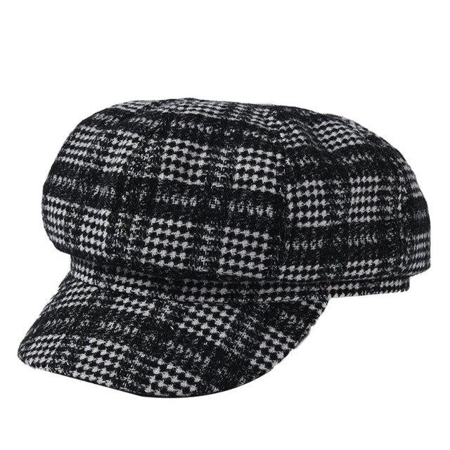 Casquette Gavroche en Laine à Carreaux - Crawford 1