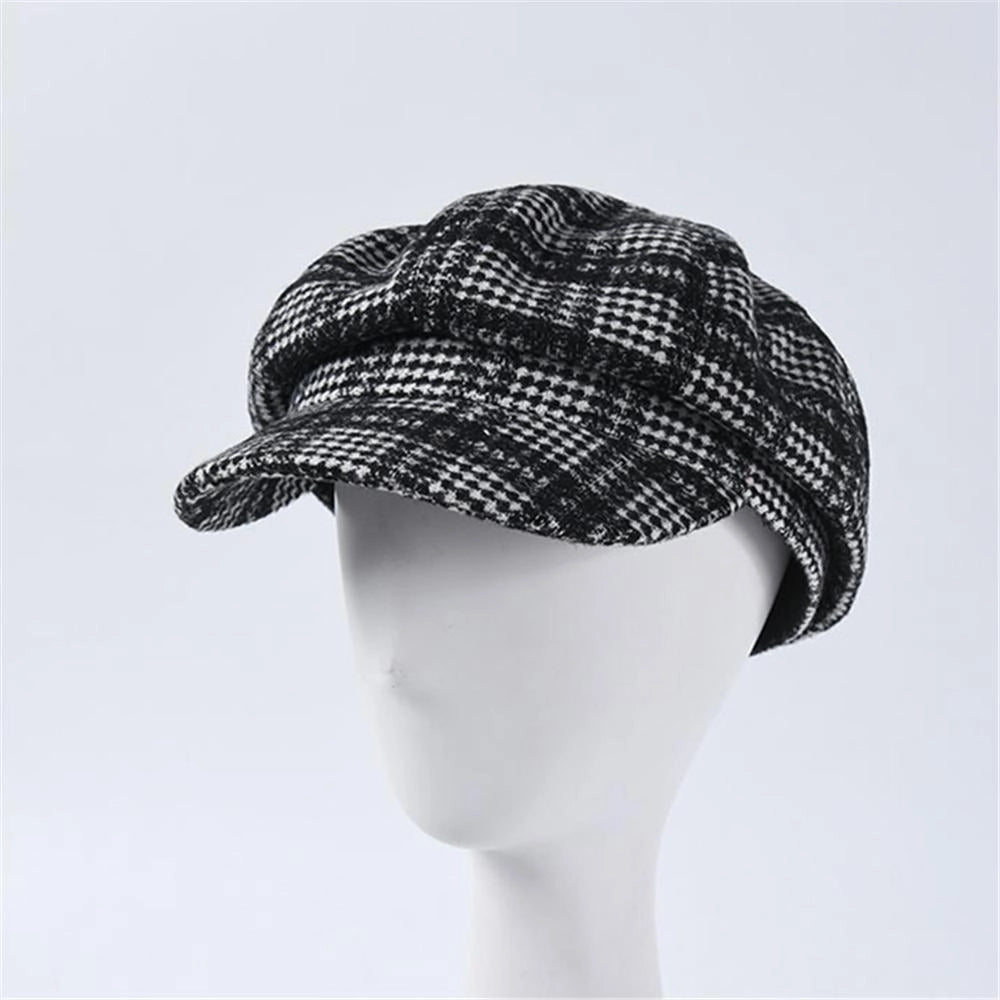 Casquette Gavroche en Laine à Carreaux - Crawford 3
