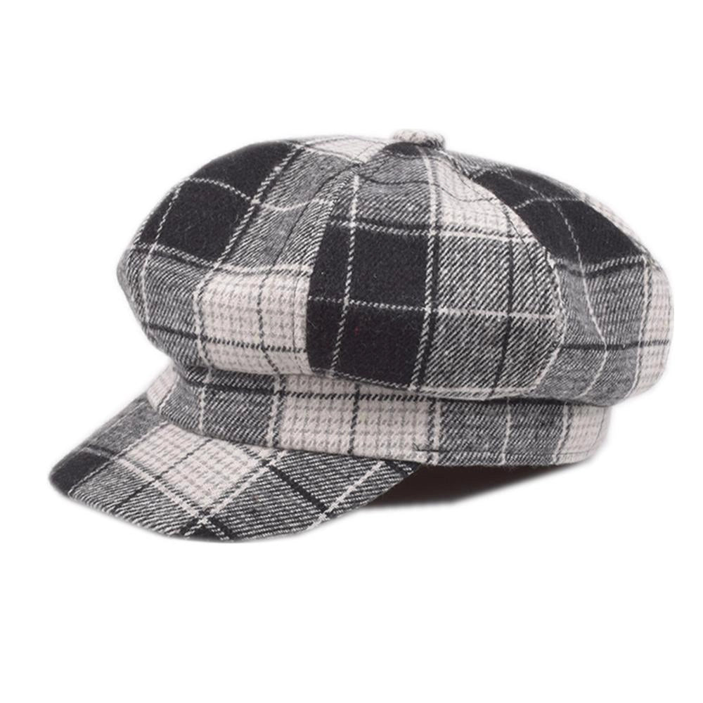 Casquette Gavroche en Laine à Carreaux - Dalmore 1