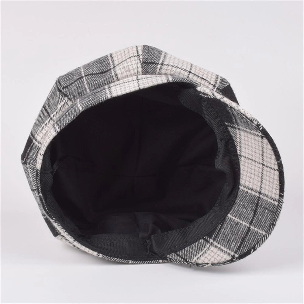 Casquette Gavroche en Laine à Carreaux - Dalmore 4